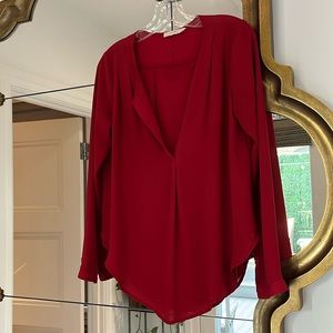 Classic red blouse